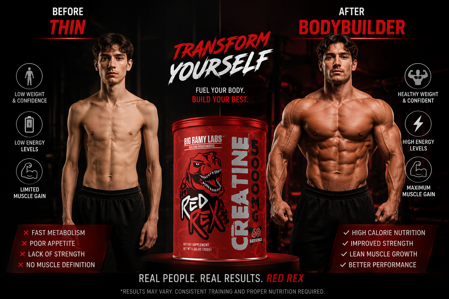 red rex creatine