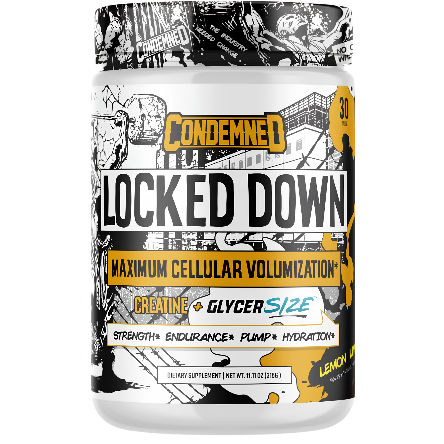 CONDEMNED LOCKED DOWN CREATINE MONOHYDRATE