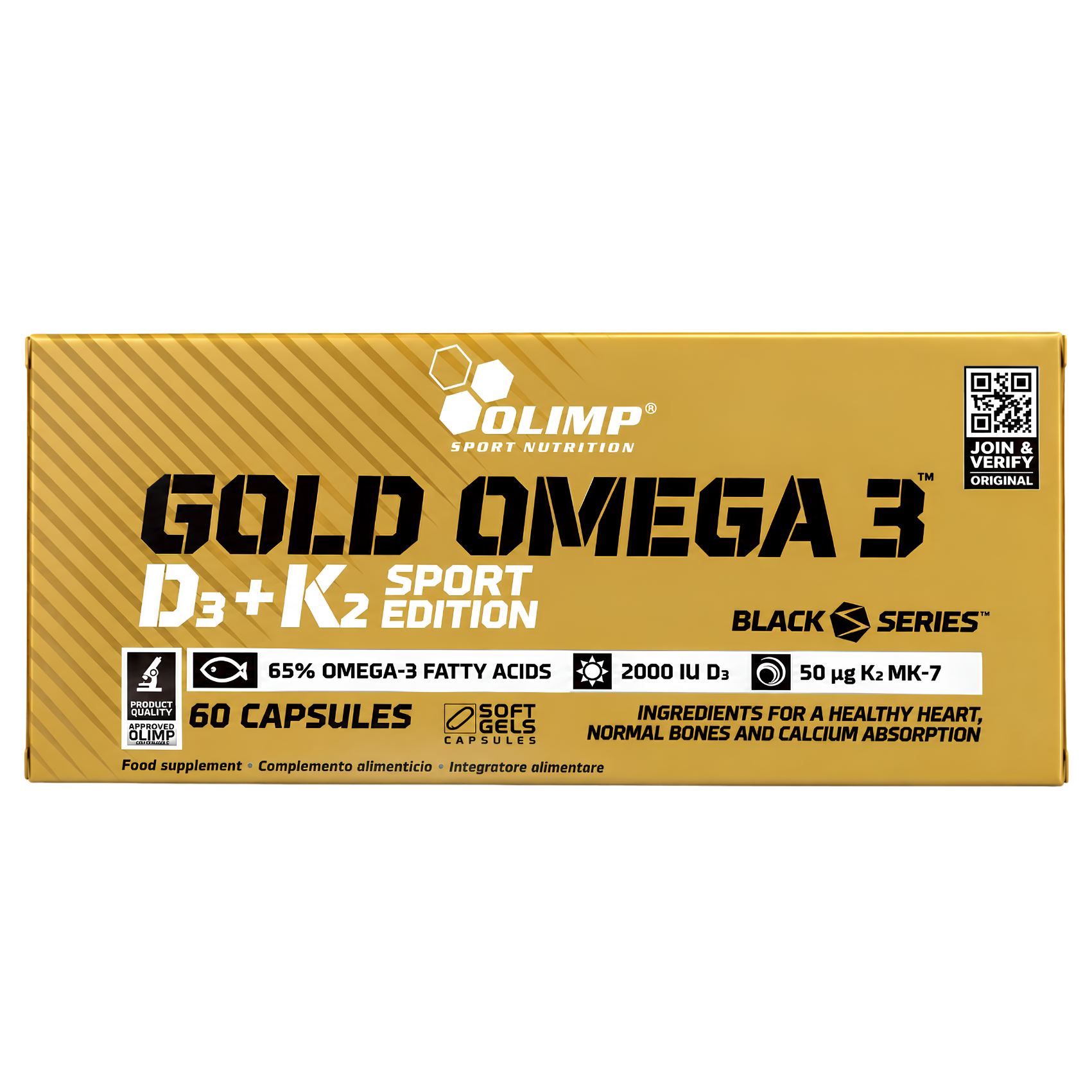 GOLD OMEGA 3 D3 + K2 SPORT EDITION
